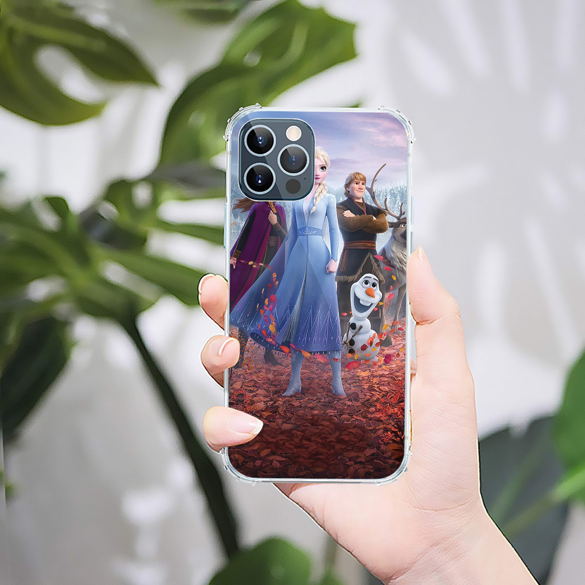 （画像用） アナと雪の女王 アンナ エルサ Frozen Anna Elsa 【iPhone 12シリーズ対応】透明スマホケース（クリアソフトケース）